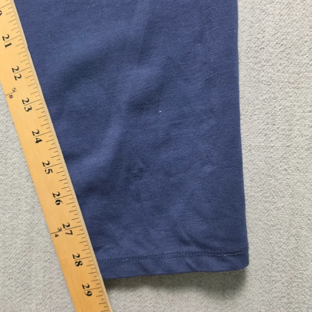 Russell Athletic Joggers Mens Large Navy Blue Zipper Pockets Performance Pants